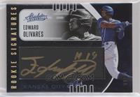 Rookie Baseball Material Signatures - Edward Olivares #/10