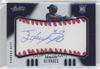 Rookie Baseball Material Signatures - Edward Olivares #/35