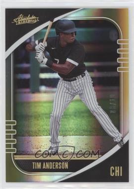2021 Panini Absolute - [Base] - Spectrum Gold #49 - Tim Anderson /10