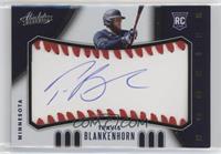 Rookie Baseball Material Signatures - Travis Blankenhorn #/99