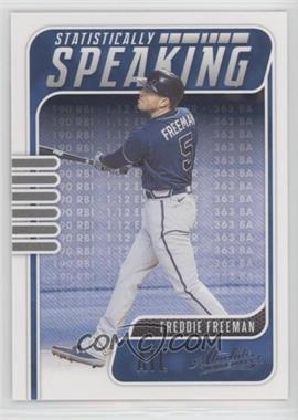 2021 Panini Absolute - Statistically Speaking - Retail #SS-6 - Freddie Freeman