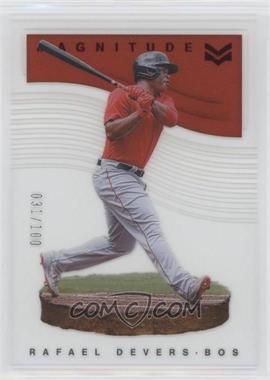 2021 Panini Chronicles - Magnitude - Red #27 - Rafael Devers /100