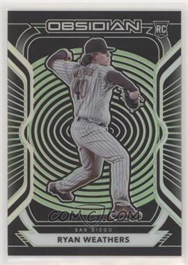 2021 Panini Chronicles - Obsidian - Electric Etch Green #32 - Ryan Weathers /5