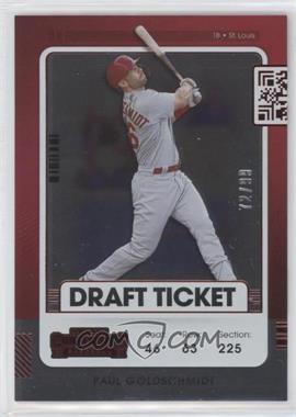 2021 Panini Contenders - [Base] - Draft Ticket Red #54 - Paul Goldschmidt /99