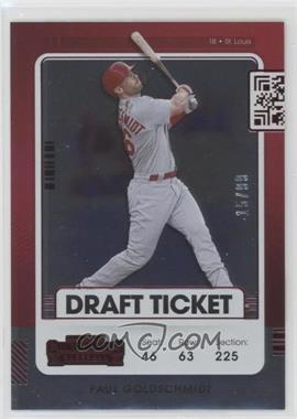 2021 Panini Contenders - [Base] - Draft Ticket Red #54 - Paul Goldschmidt /99