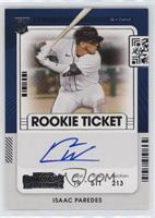 Rookie Ticket - Isaac Paredes