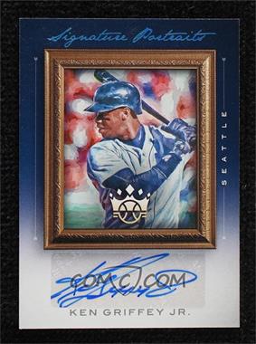 2021 Panini Diamond Kings - Signature Portraits - Holo Platinum Blue #SP-KG - Ken Griffey Jr. /5