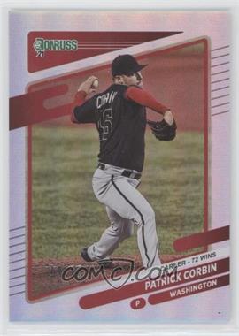 2021 Panini Donruss - [Base] - Career Stat Line #160 - Patrick Corbin /72