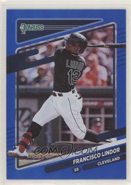 2021 Panini Donruss - [Base] - Holo Blue #139.1 - Francisco Lindor (Batting)