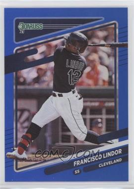 2021 Panini Donruss - [Base] - Holo Blue #139.1 - Francisco Lindor (Batting)