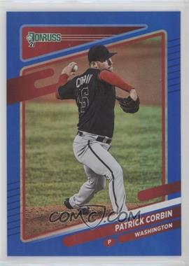 2021 Panini Donruss - [Base] - Holo Blue #160 - Patrick Corbin