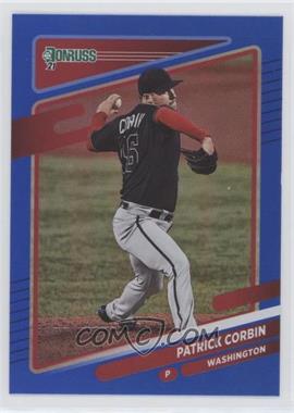 2021 Panini Donruss - [Base] - Holo Blue #160 - Patrick Corbin