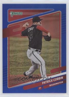 2021 Panini Donruss - [Base] - Holo Blue #160 - Patrick Corbin