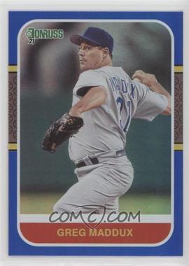 2021 Panini Donruss - [Base] - Holo Blue #261 - Retro 1987 - Greg Maddux