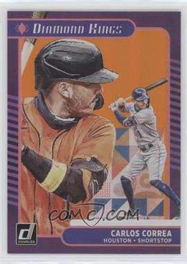 2021 Panini Donruss - [Base] - Holo Orange #12 - Diamond Kings - Carlos Correa