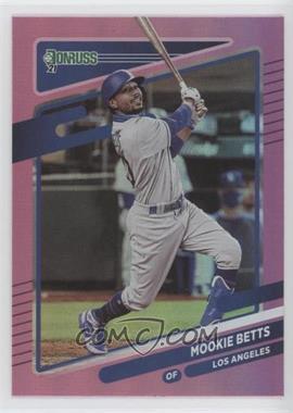 2021 Panini Donruss - [Base] - Holo Pink #177 - Mookie Betts