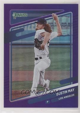 2021 Panini Donruss - [Base] - Holo Purple #158 - Dustin May