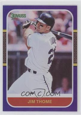 2021 Panini Donruss - [Base] - Holo Purple #216.1 - Retro 1987 - Jim Thome