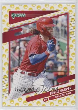 2021 Panini Donruss - [Base] - Mask Emoji #173.2 - Variation - Bryce Harper (Running) /19