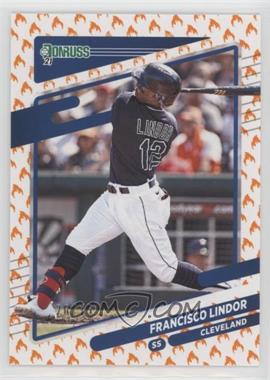 2021 Panini Donruss - [Base] - On Fire #139.1 - Francisco Lindor (Batting) /75