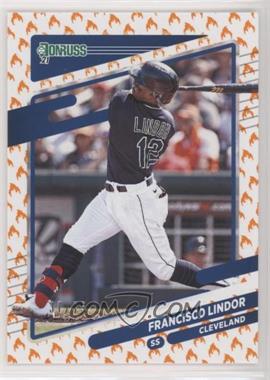 2021 Panini Donruss - [Base] - On Fire #139.1 - Francisco Lindor (Batting) /75