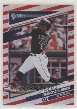 2021 Panini Donruss - [Base] - Red #139.1 - Francisco Lindor (Batting) /2021