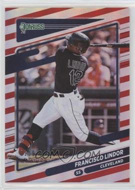 2021 Panini Donruss - [Base] - Red #139.1 - Francisco Lindor (Batting) /2021