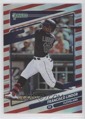 2021 Panini Donruss - [Base] - Red #139.1 - Francisco Lindor (Batting) /2021