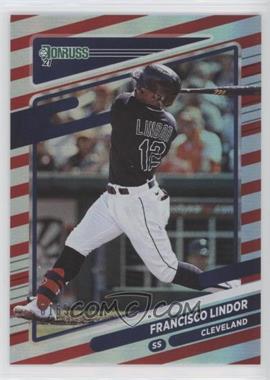 2021 Panini Donruss - [Base] - Red #139.1 - Francisco Lindor (Batting) /2021