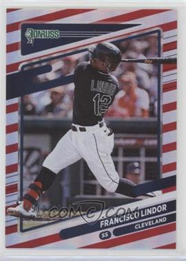 2021 Panini Donruss - [Base] - Red #139.1 - Francisco Lindor (Batting) /2021