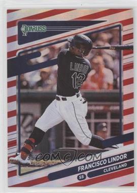 2021 Panini Donruss - [Base] - Red #139.1 - Francisco Lindor (Batting) /2021