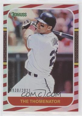 2021 Panini Donruss - [Base] - Red #216.2 - Retro 1987 Variation - Jim Thome (The Thomenator) /2021