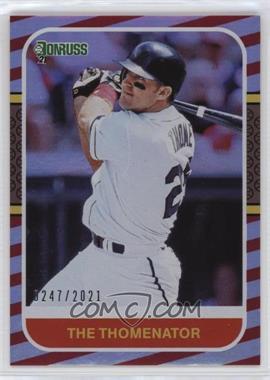 2021 Panini Donruss - [Base] - Red #216.2 - Retro 1987 Variation - Jim Thome (The Thomenator) /2021