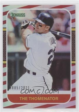 2021 Panini Donruss - [Base] - Red #216.2 - Retro 1987 Variation - Jim Thome (The Thomenator) /2021