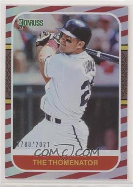 2021 Panini Donruss - [Base] - Red #216.2 - Retro 1987 Variation - Jim Thome (The Thomenator) /2021