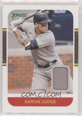 2021 Panini Donruss - Retro 1987 Materials #87M-AJ - Aaron Judge