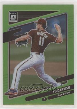 2021 Panini Donruss Optic - [Base] - Lime Green Prizm #114 - Yu Darvish