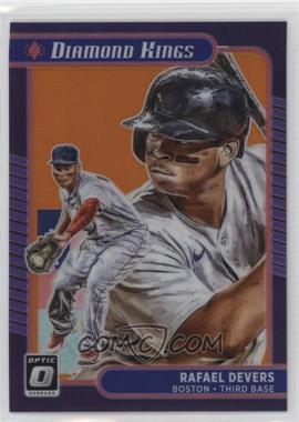 2021 Panini Donruss Optic - [Base] - Orange Prizm #5 - Diamond Kings - Rafael Devers /125