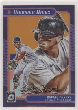 2021 Panini Donruss Optic - [Base] - Orange Prizm #5 - Diamond Kings - Rafael Devers /125