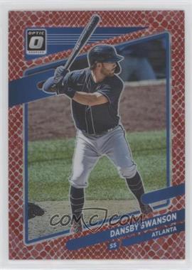 2021 Panini Donruss Optic - [Base] - Red Dragon Prizm #102 - Dansby Swanson /110