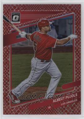 2021 Panini Donruss Optic - [Base] - Red Dragon Prizm #105 - Albert Pujols /110