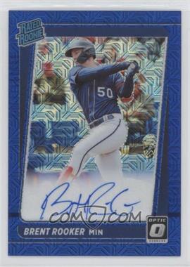 2021 Panini Donruss Optic - Rated Rookie Signatures - Blue Mojo #RRS-BR - Brent Rooker /99