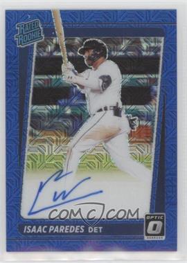 2021 Panini Donruss Optic - Rated Rookie Signatures - Blue Mojo #RRS-IP - Isaac Paredes /99