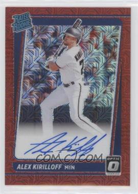 2021 Panini Donruss Optic - Rated Rookie Signatures - Red Mojo Prizm #RRS-AX - Alex Kirilloff /99