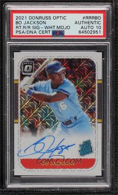 2021 Panini Donruss Optic - Retro Rated Rookie Signatures - White Mojo Prizm #RRR-BO - Bo Jackson /35 [PSA Authentic]