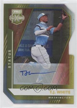 2021 Panini Elite Extra Edition - [Base] - Status Gold Signatures Die-Cut #143 - T.J. White /10