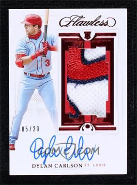 2021 Panini Flawless - Rookie Patch Autographs - Ruby #RPA-DC - Dylan Carlson /20