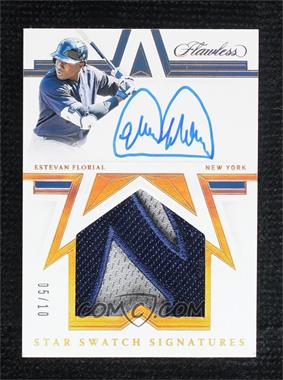 2021 Panini Flawless - Star Swatch Signatures - Gold #SSS-EF - Estevan Florial /10