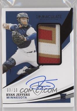 2021 Panini Immaculate Collection - [Base] - Black #133 - Rookie Patch Autographs - Ryan Jeffers /10