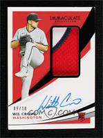 Rookie Patch Autographs - Wil Crowe [EX to NM] #/10